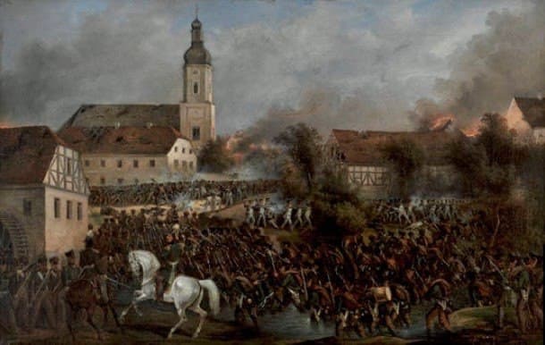 History Lesson Oil Painting Battle of Leizpieg